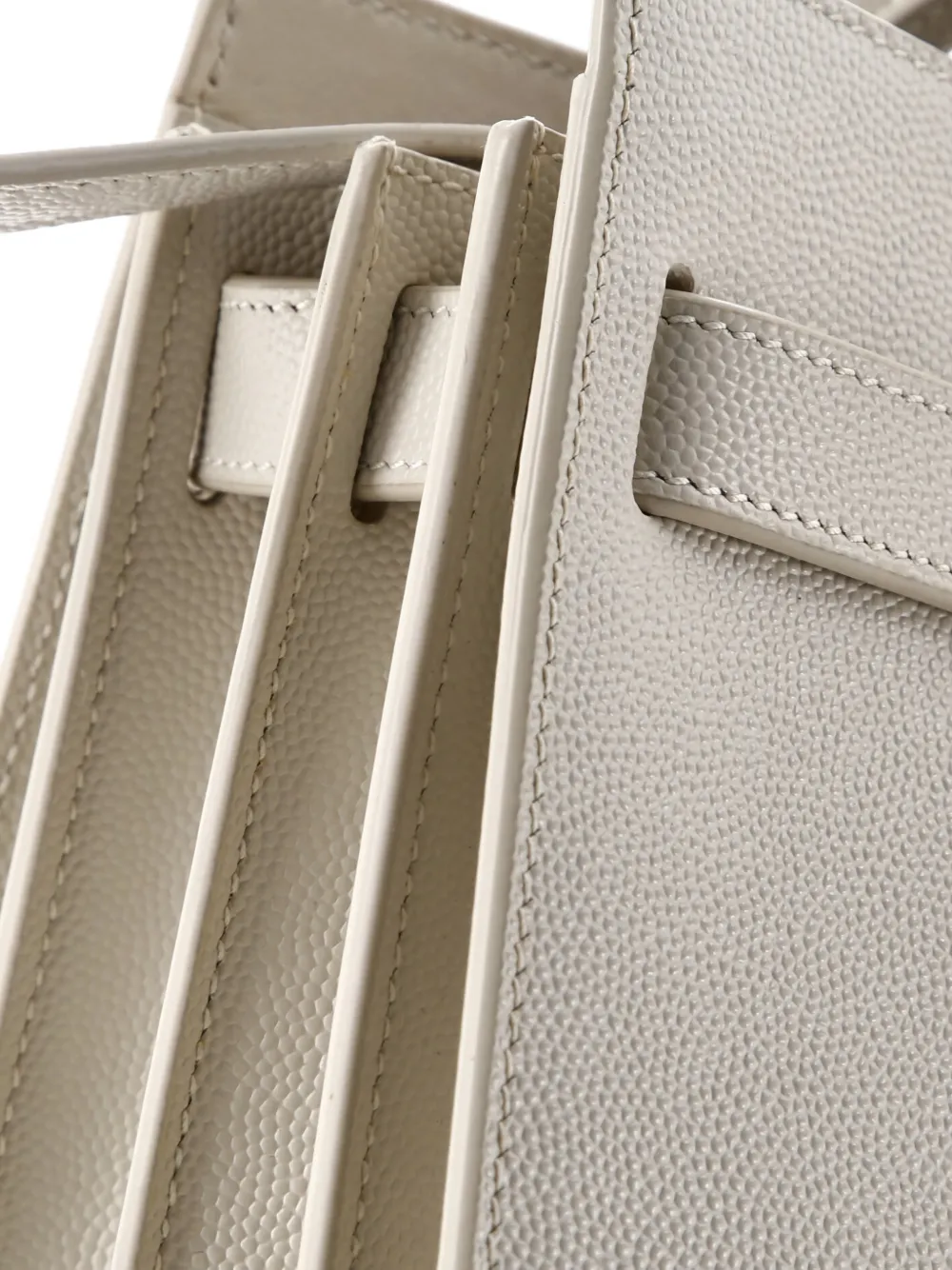 Pre-owned Saint Laurent Sac De Jour Nm Bag Leather Baby Tote Bag In Neutral