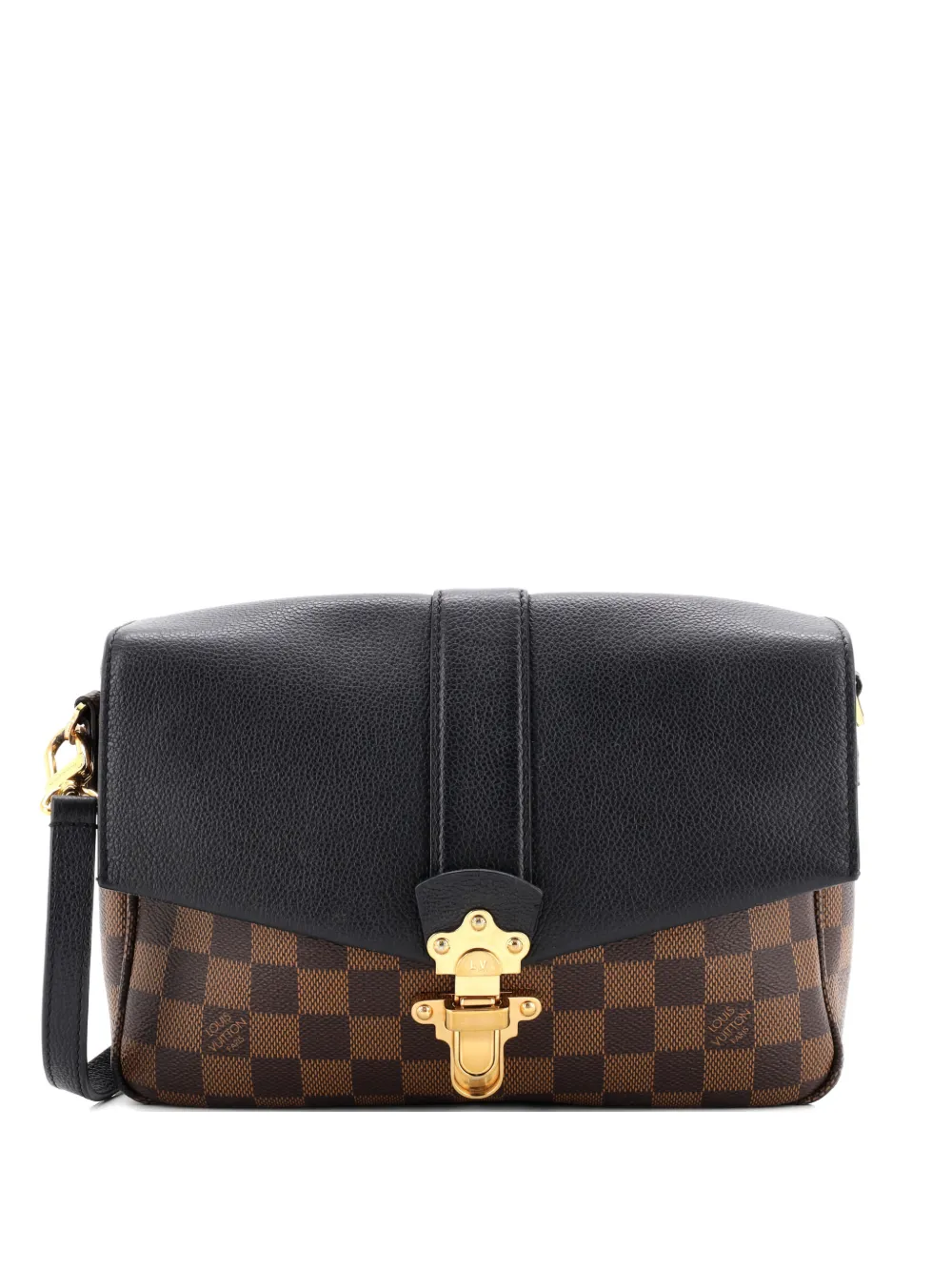 Louis Vuitton Pre-Owned Clapton Handbag Damier and Leather PM crossbody bag - Marrone