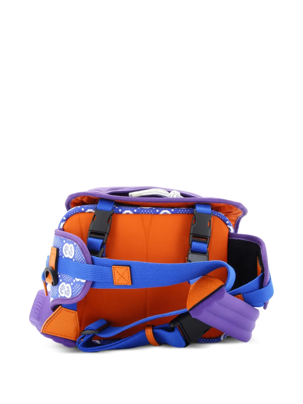 Gucci Pre-Owned Buckle Flap Chest Strap GG Fabric with Rubber backpack | Pre-Owned | Image 2