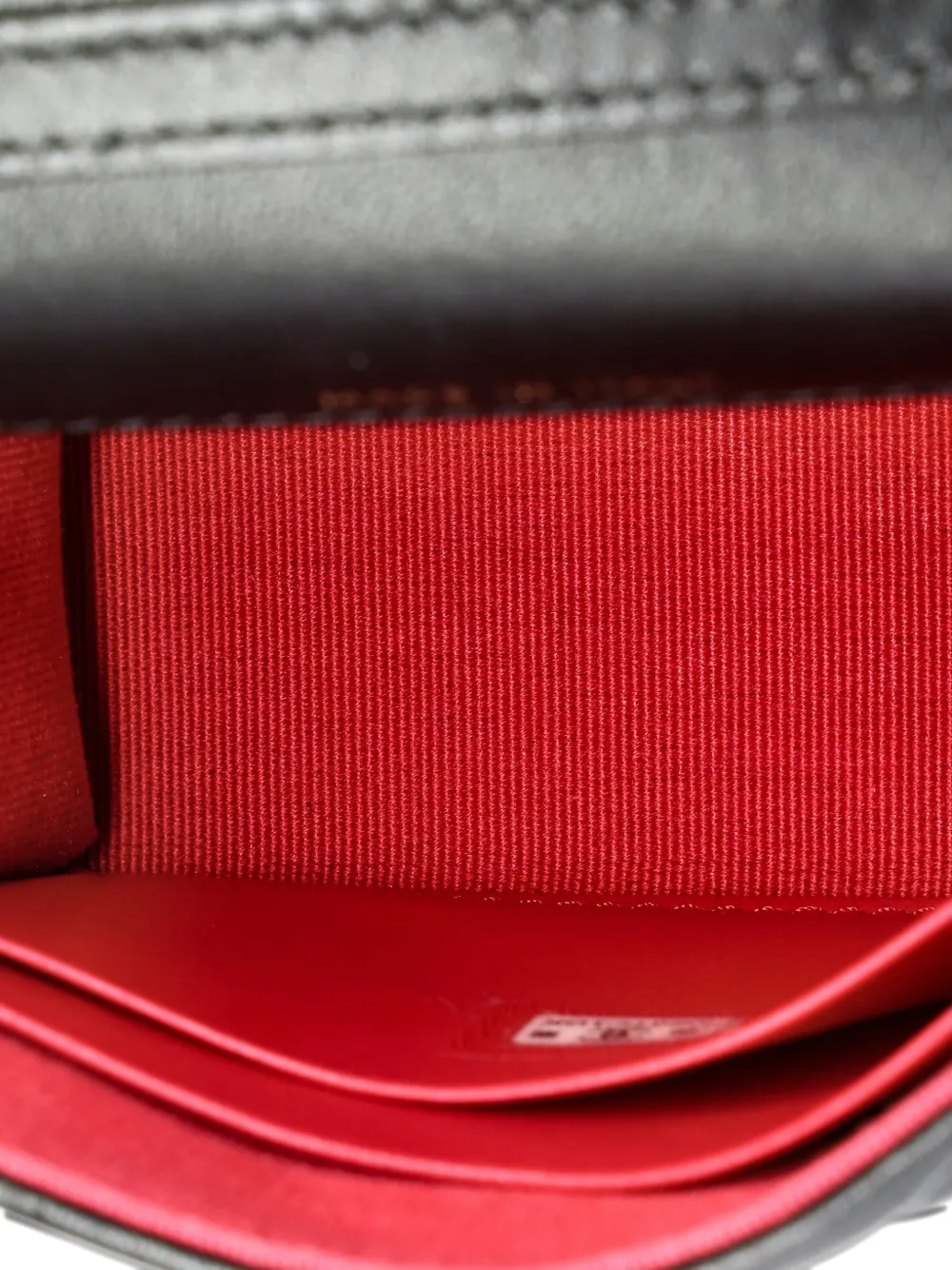 Pre-owned Chanel Coco Love Cc Heart Clutch With Chain Quilted Lambskin Mini Crossbody Bag In Black