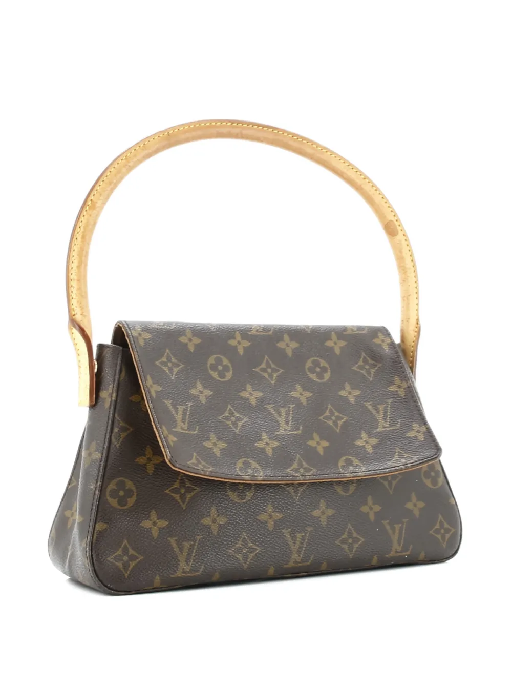 Louis Vuitton Pre-Owned Looping Handbag Monogram Canvas Mini satchel - Marrone