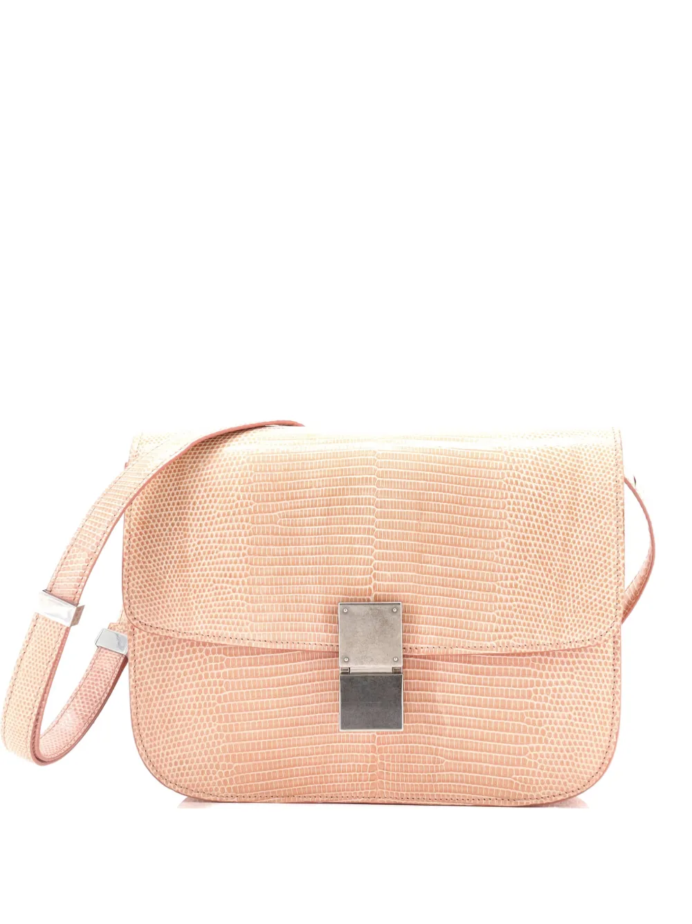 Celine Pre-Owned Classic Box Bag Lizard Medium shoulder bag - Toni neutri