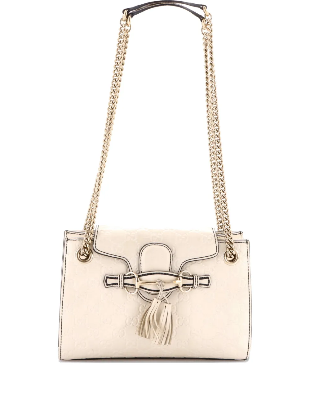 Gucci Pre-Owned Emily Chain Flap Guccissima Leather Small shoulder bag - Toni neutri