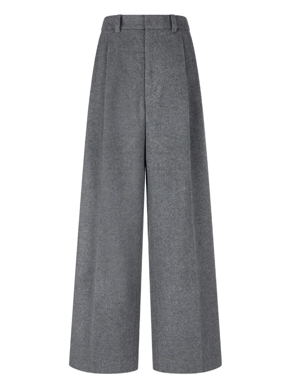 TOMBOY Pantaloni in lana con pieghe - Grigio