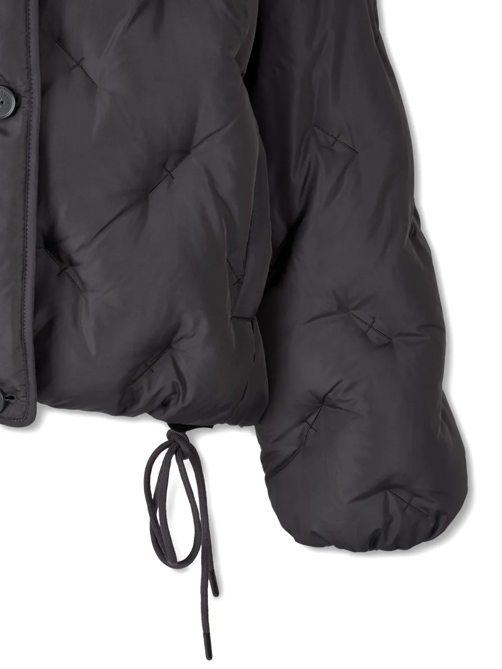 Studio Tomboy Quilted Hooded Down Jacket In Black