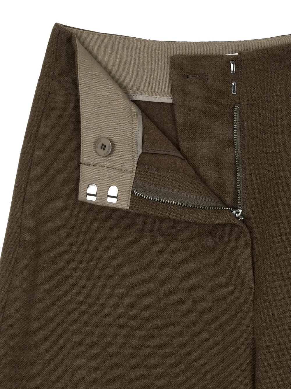 TOMBOY Broek met ritssluiting Bruin