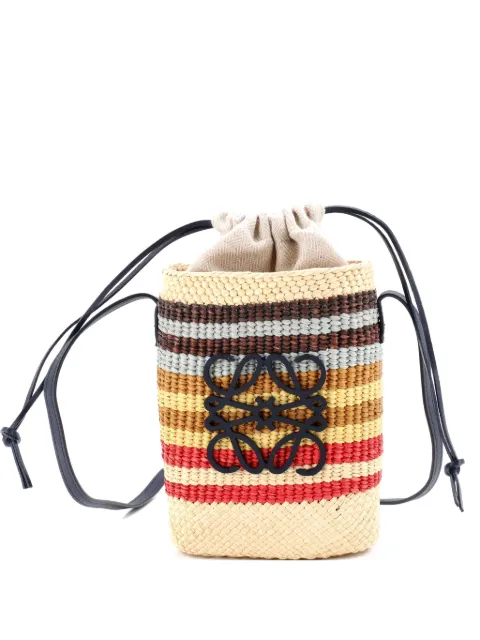 Loewe Pre-Owned x Paula Ibiza Beehive Basket Bag Woven Raffia Small bucket bag