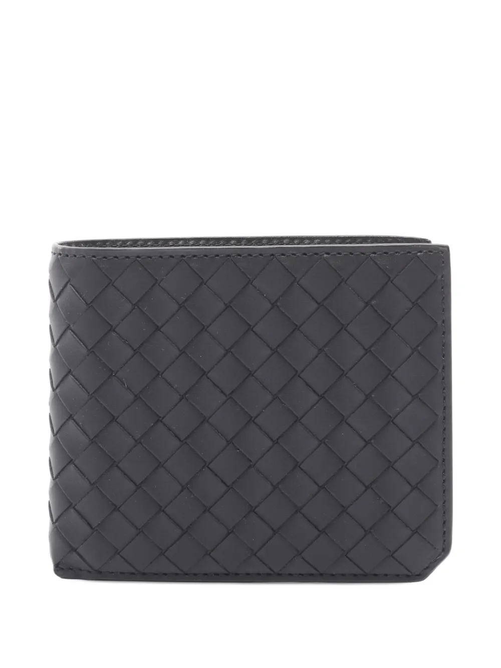 BOTTEGA VENETA Pre-owned 2012-2025 Intrecciato Piccolo Wallet Small Wallets In Black