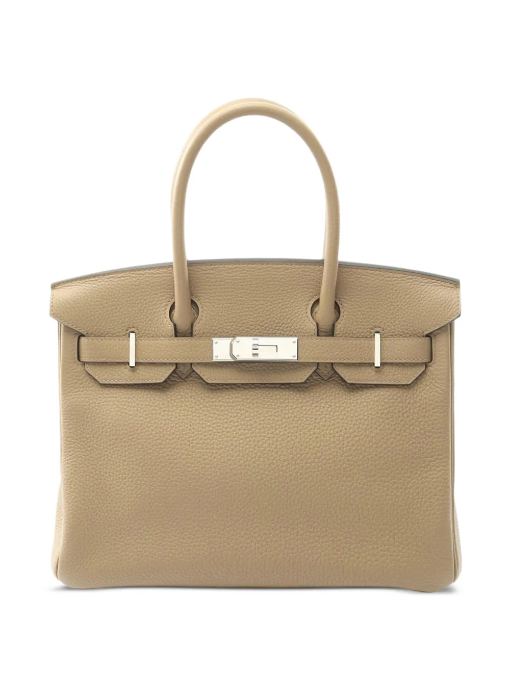 Hermès Pre-Owned 2023 Taurillon Clemence Birkin Retourne 30 handbag - Marrone
