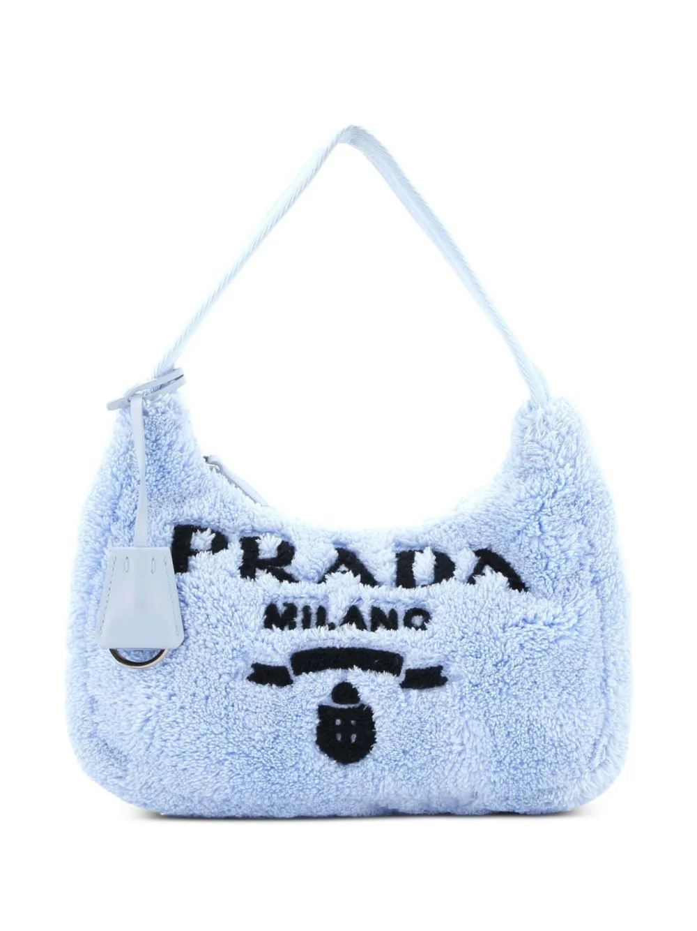 Prada Pre-Owned Re-Edition 2000 Terry Cloth Mini hobo bag | Blue | Image 1