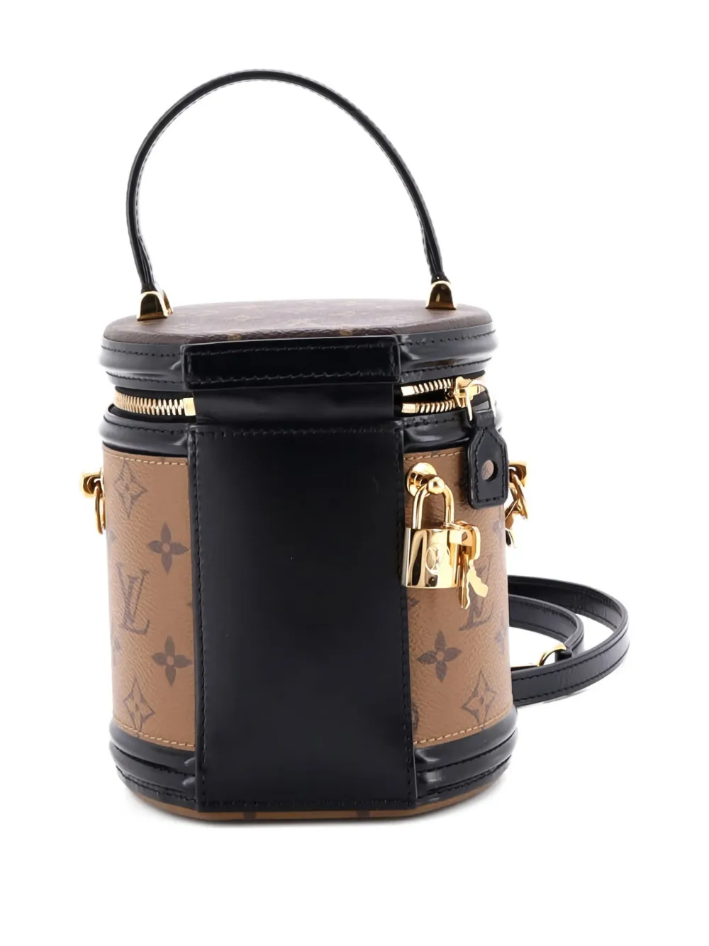 Cannes Handbag Reverse Monogram Canvas Satchel