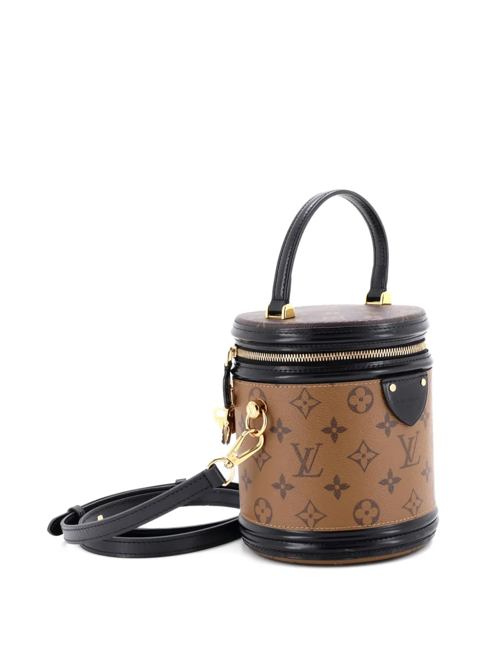 Cannes Handbag Reverse Monogram Canvas Satchel