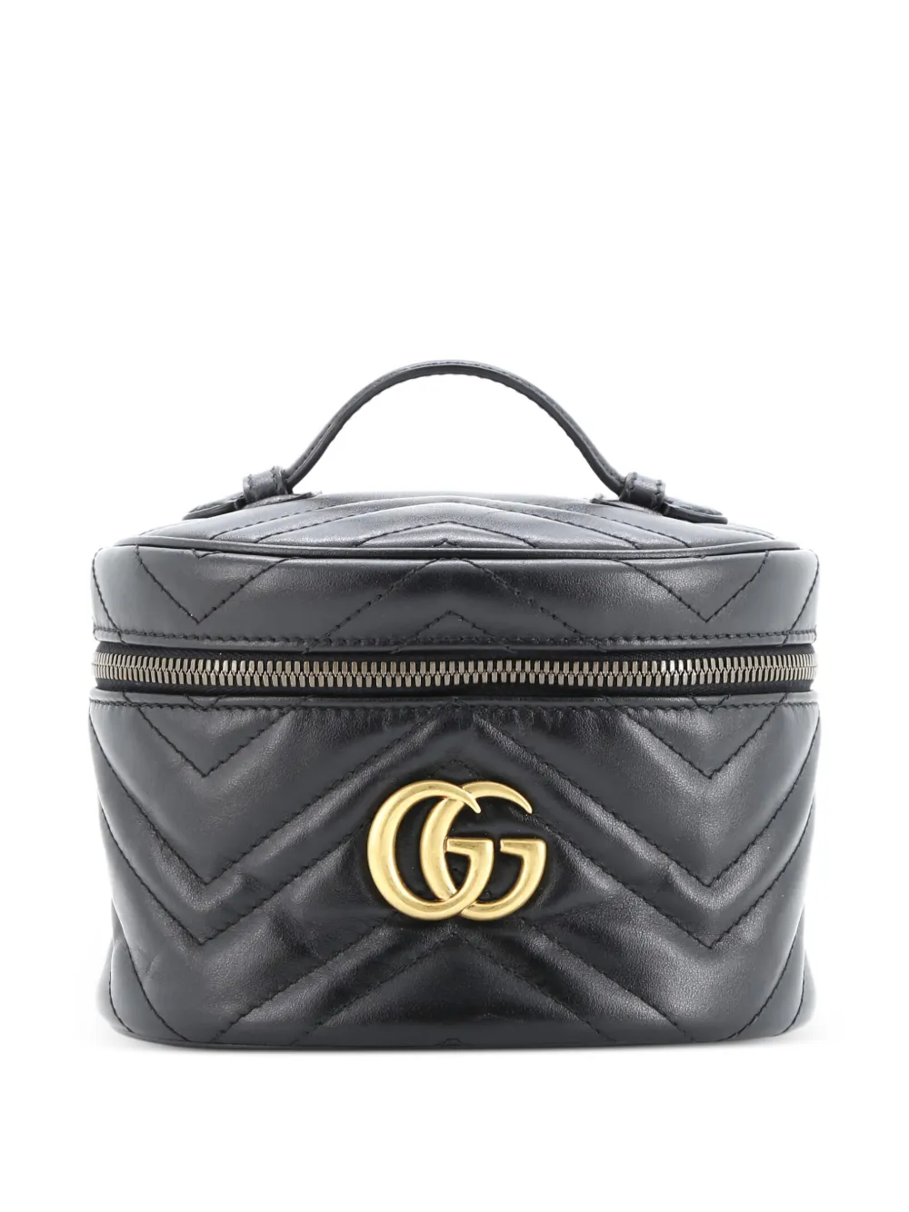 Gucci Pre-Owned GG Marmont Vanity Matelasse Leather Mini backpack - Nero