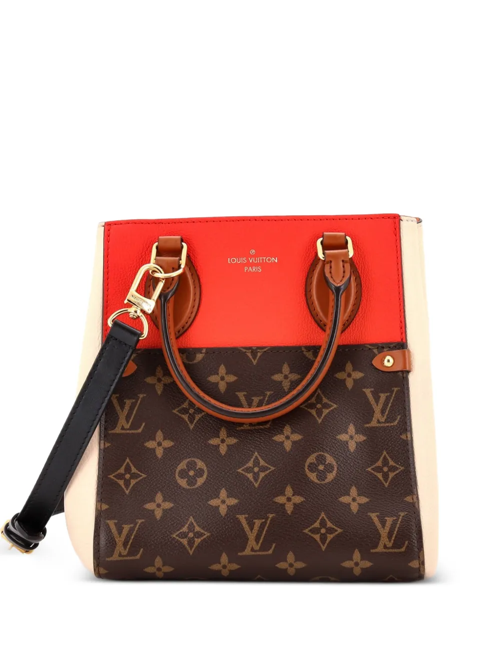 Louis Vuitton Pre-Owned Fold Tote Monogram Canvas and Leather PM satchel - Marrone