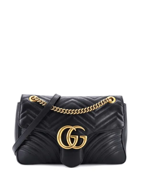 Gucci Pre-Owned GG Marmont Flap Bag Matelasse Leather Medium shoulder bag