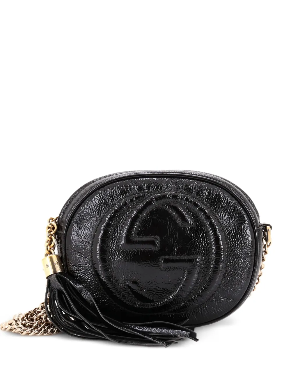 Gucci Pre-Owned Soho Chain Bag Patent Mini crossbody bag - Schwarz
