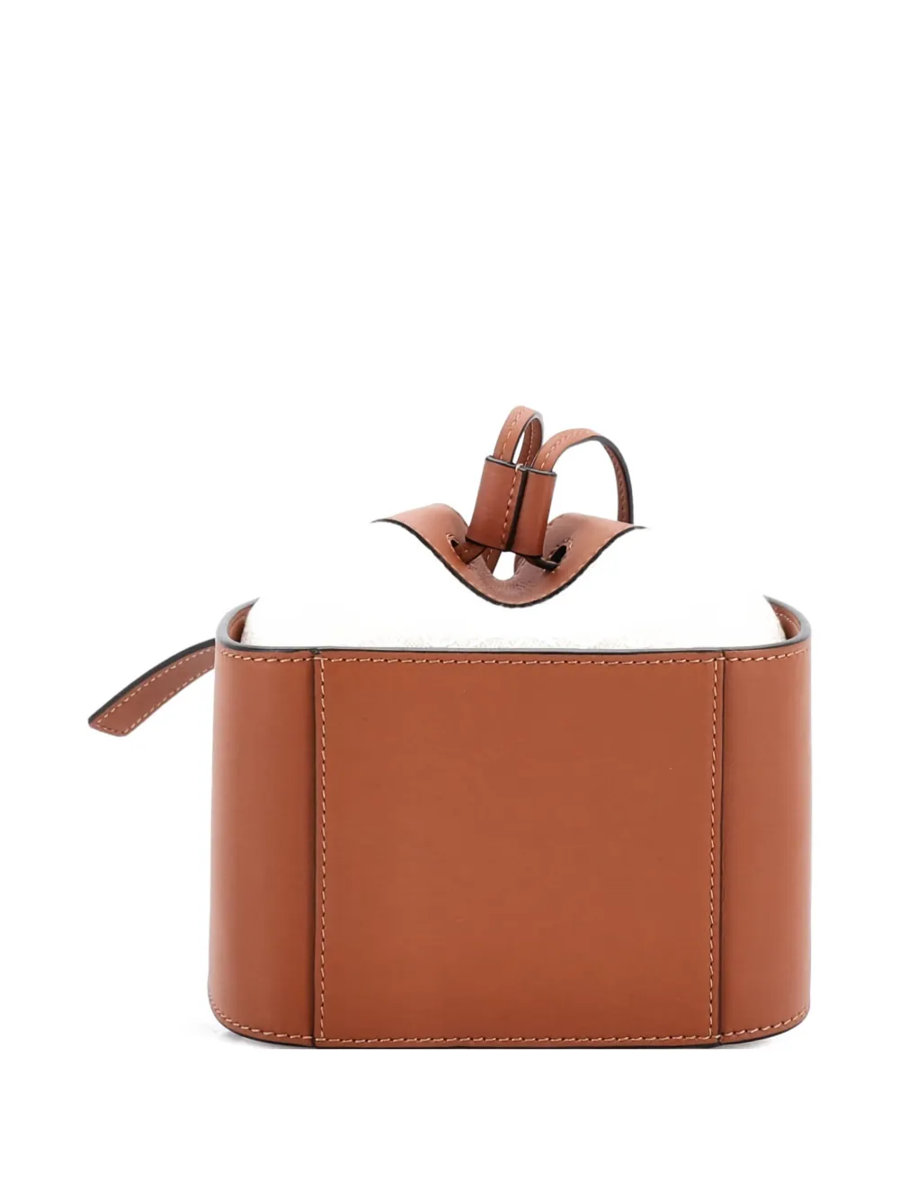 Hammock Bag Leather And Anagram Jacquard Mini Crossbody Bag