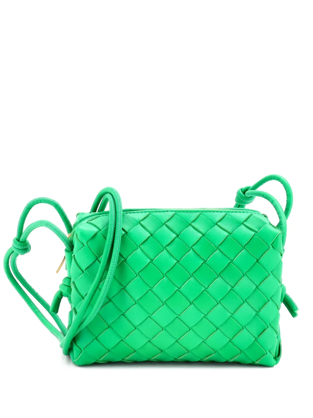 Bottega Veneta Pre-Owned Loop Intrecciato Nappa Mini crossbody bag - Verde