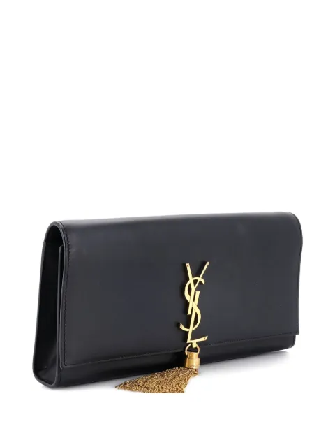 Saint Laurent Pre-Owned Classic Monogram Tassel Leather Long clutch bag