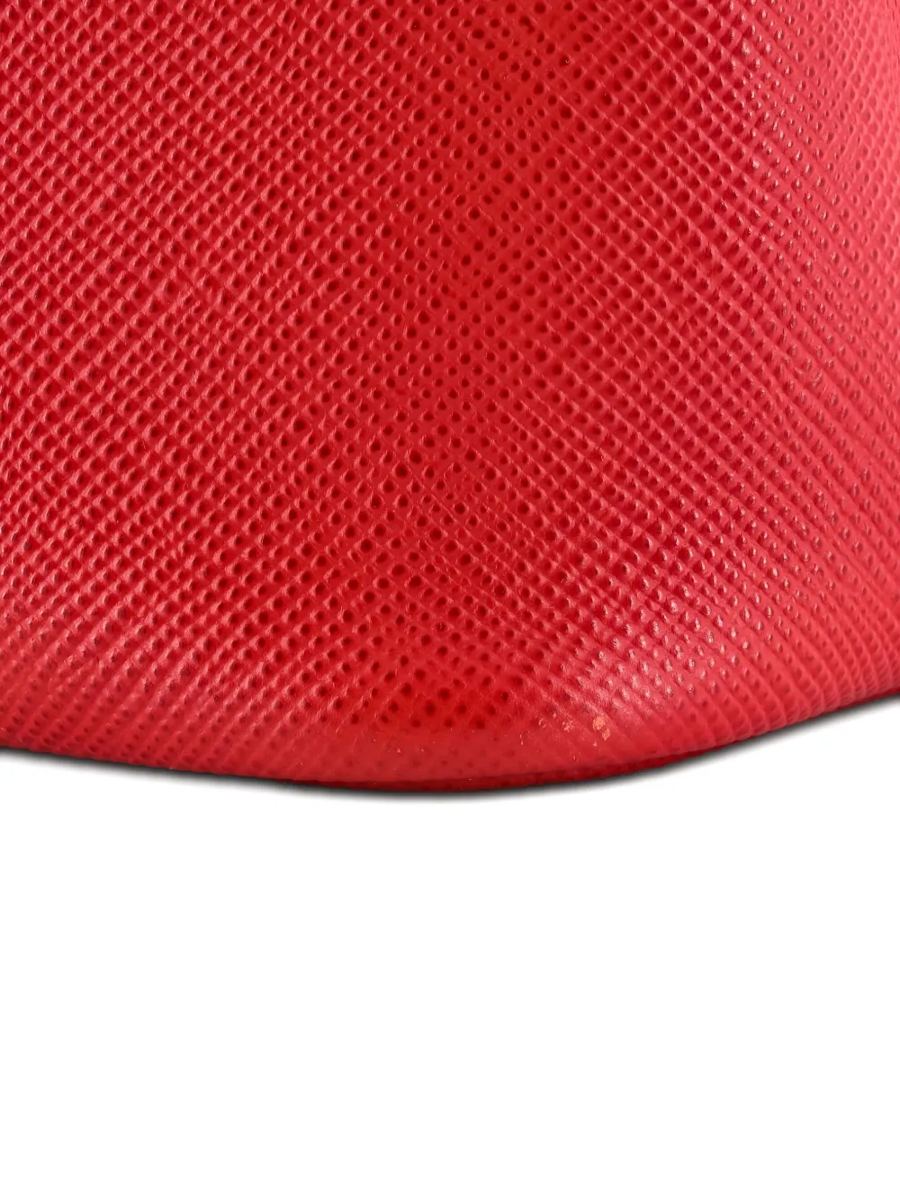 Pre-owned Prada Cuir Double Saffiano Leather Large Tote Bag In Red