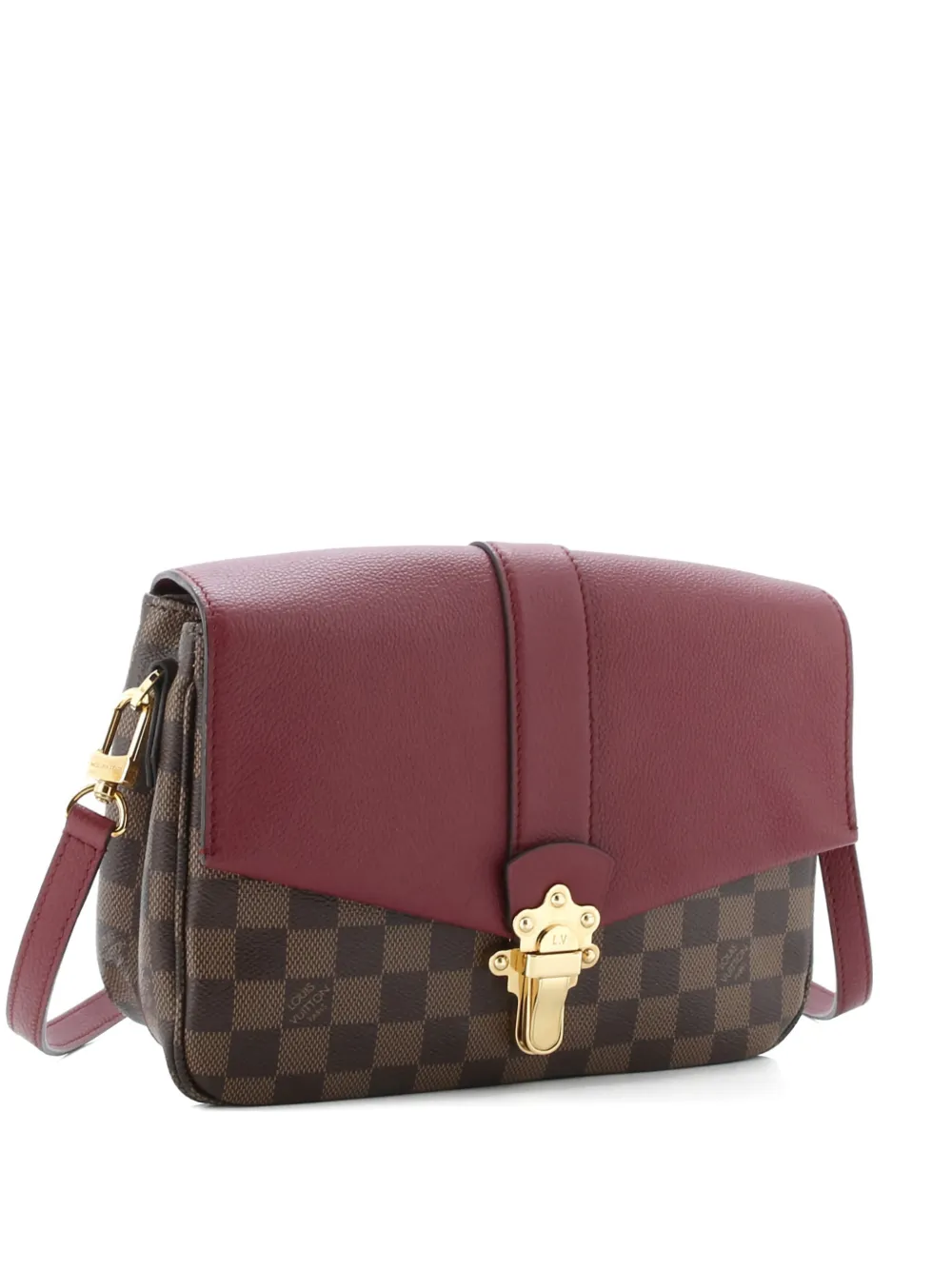 Louis Vuitton Pre-Owned Clapton Handbag Damier and Leather PM crossbody bag - Marrone