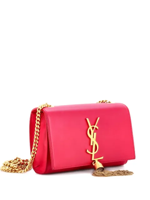 Saint Laurent Pre-Owned Classic Monogram Tassel Leather Small crossbody bag