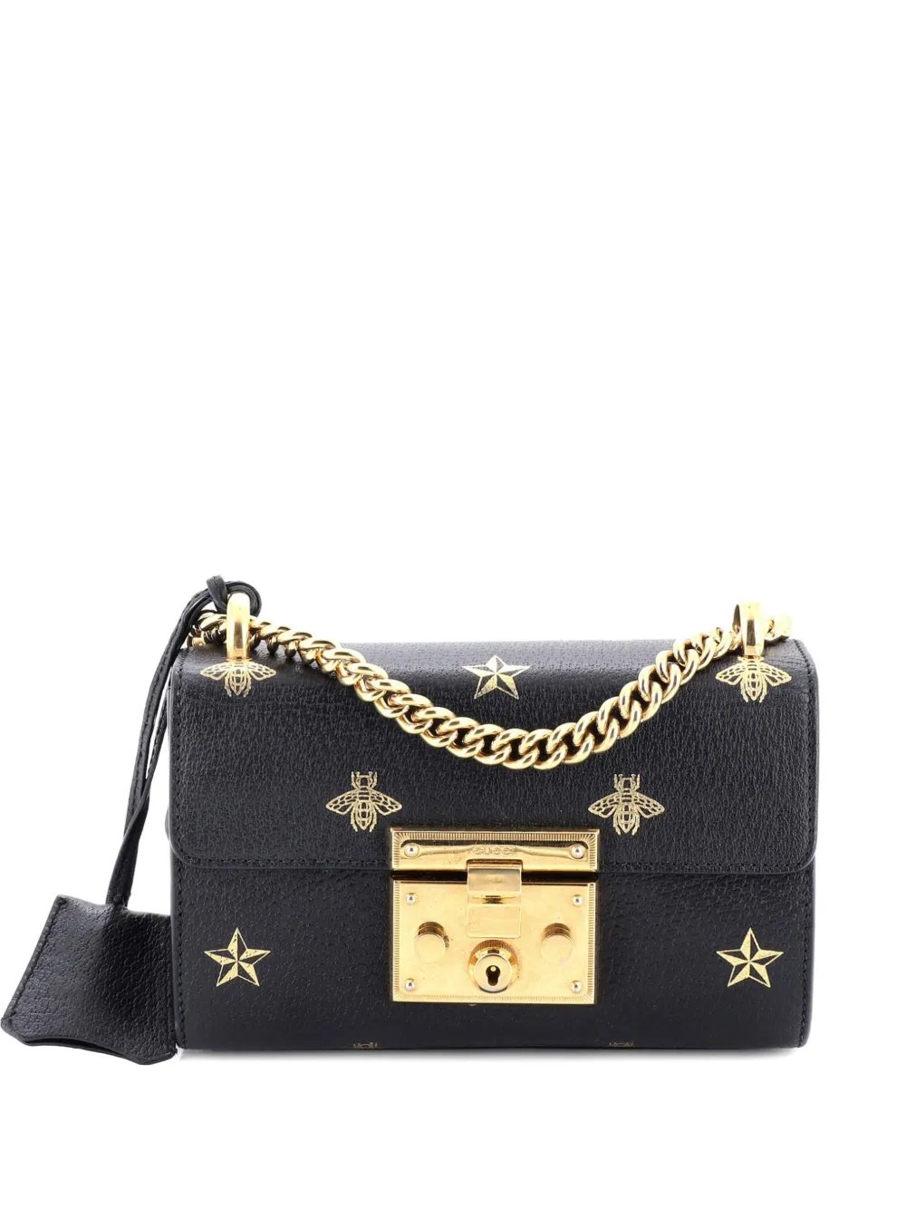 Gucci Pre-Owned Padlock Printed Leather Small shoulder bag - Nero