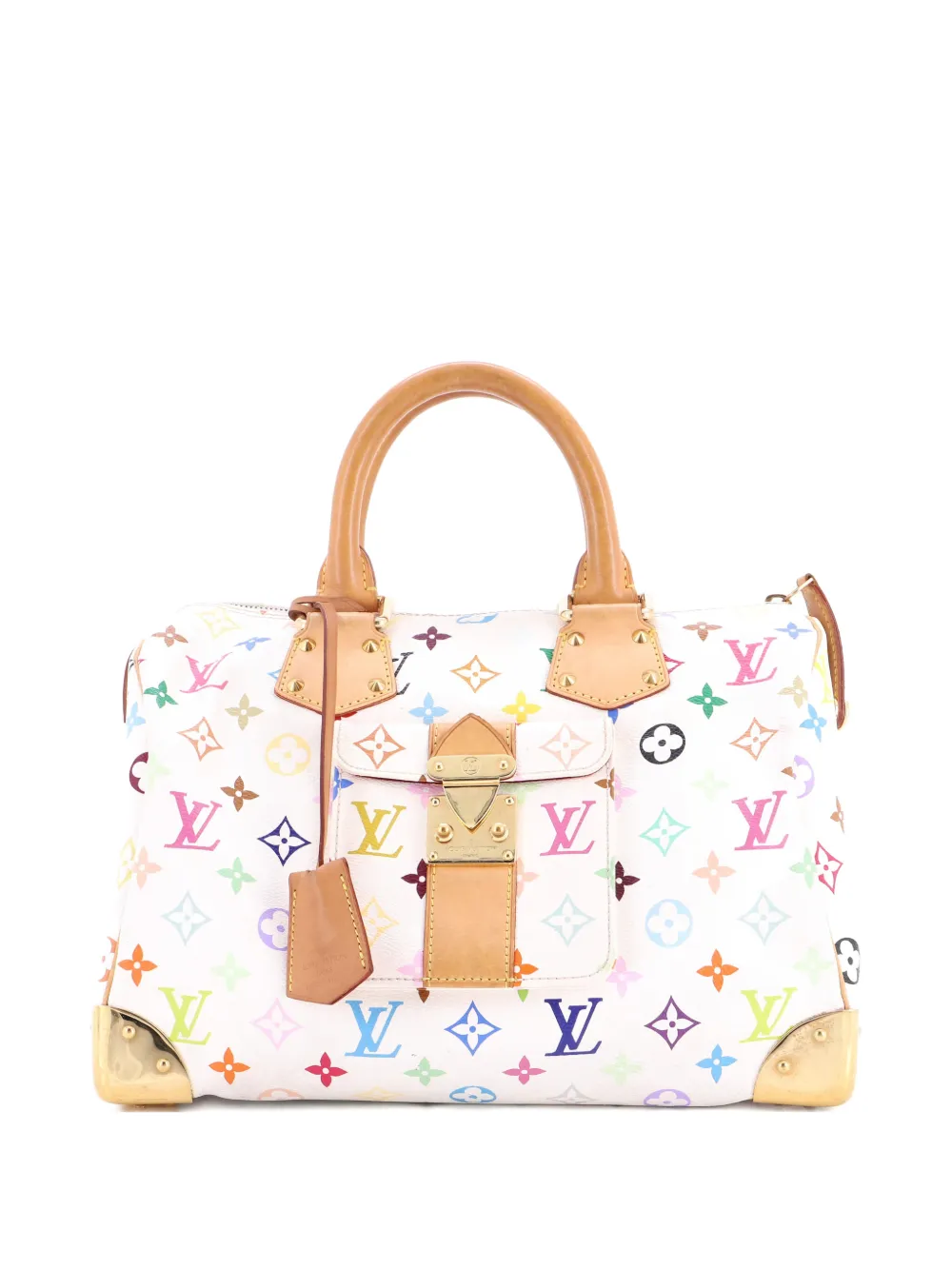 Louis Vuitton Pre-Owned Speedy Handbag Monogram Multicolor 30 satchel - Bianco