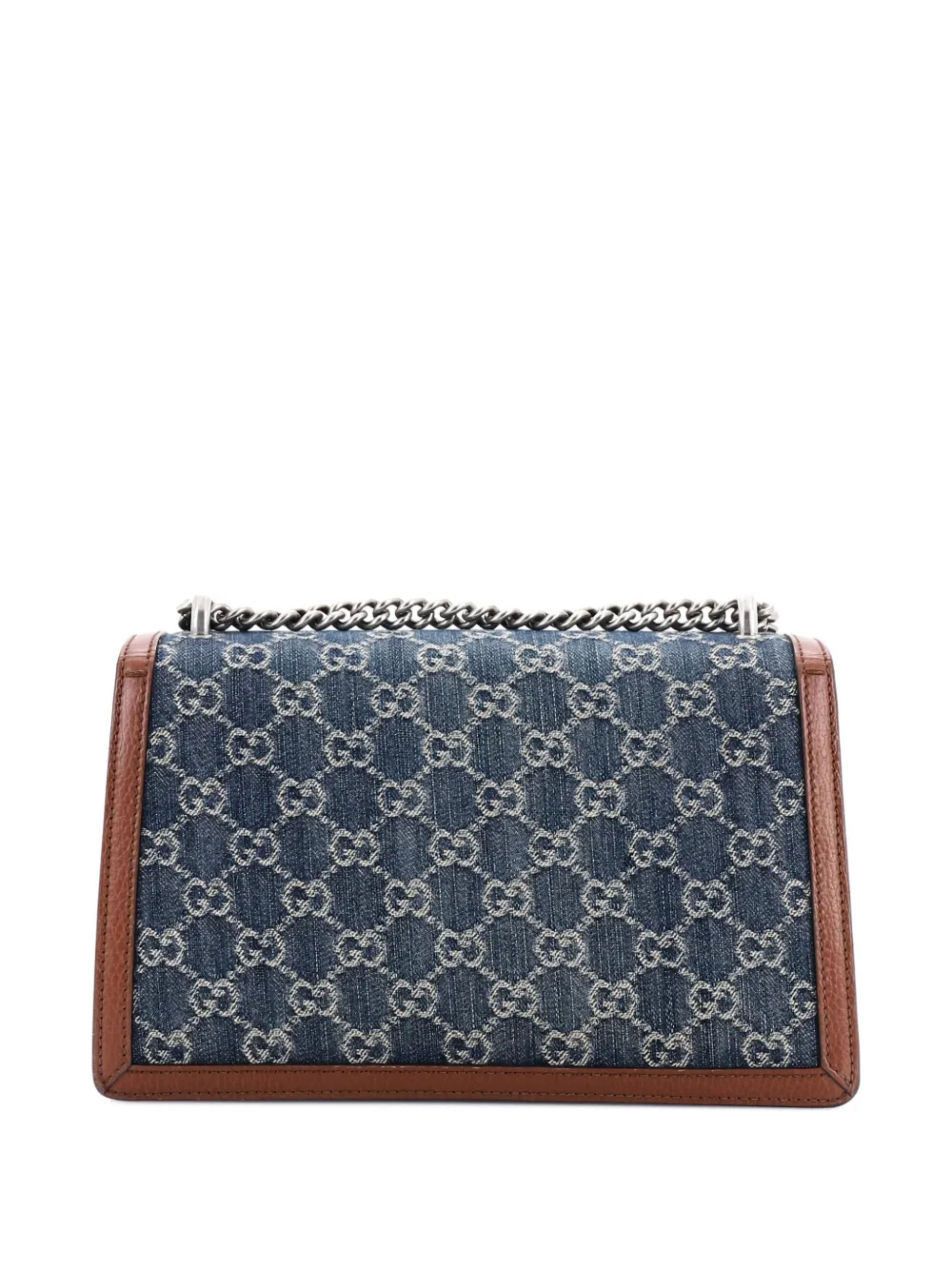 Pre-owned Gucci Dionysus Bag Gg Denim Small Shoulder Bag In Blue