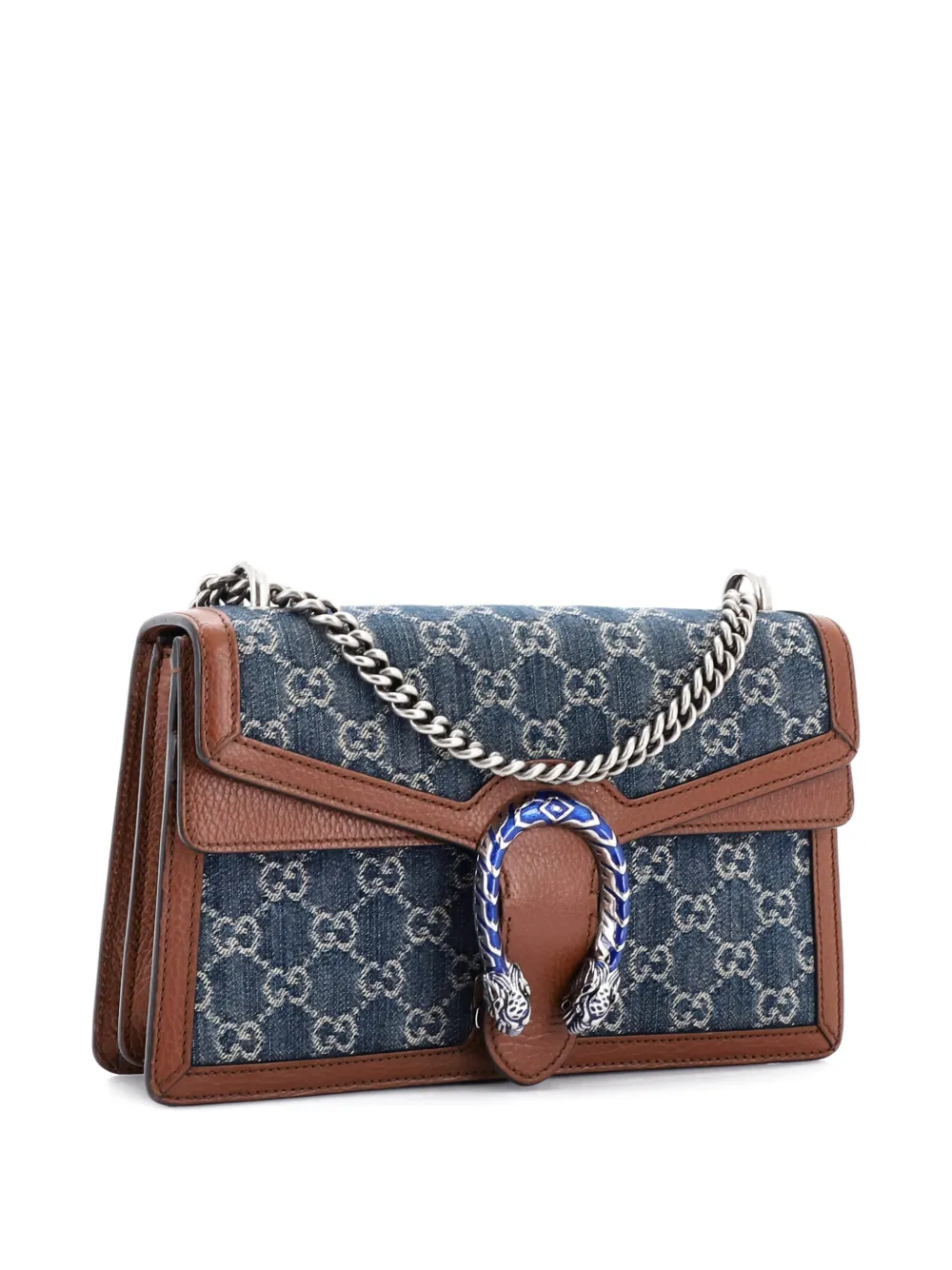 Dionysus Bag Gg Denim Small Shoulder Bag
