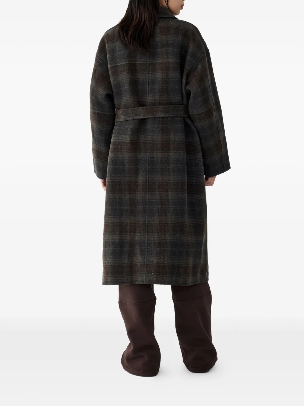 TOMBOY abrigo a cuadros con cinturón | Abrigos oversize | Image 2
