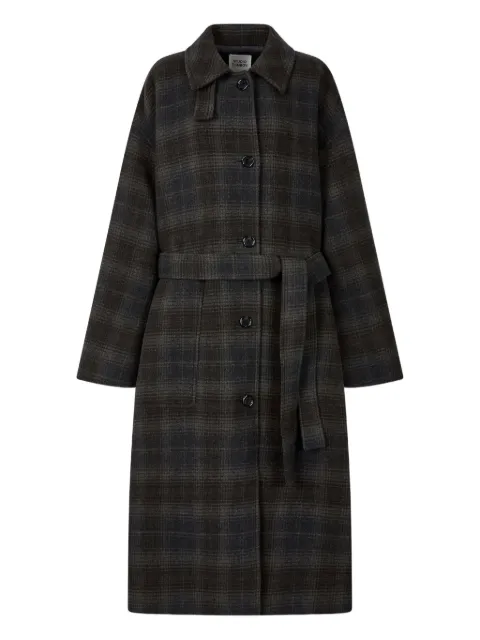 TOMBOY checkered belt coat