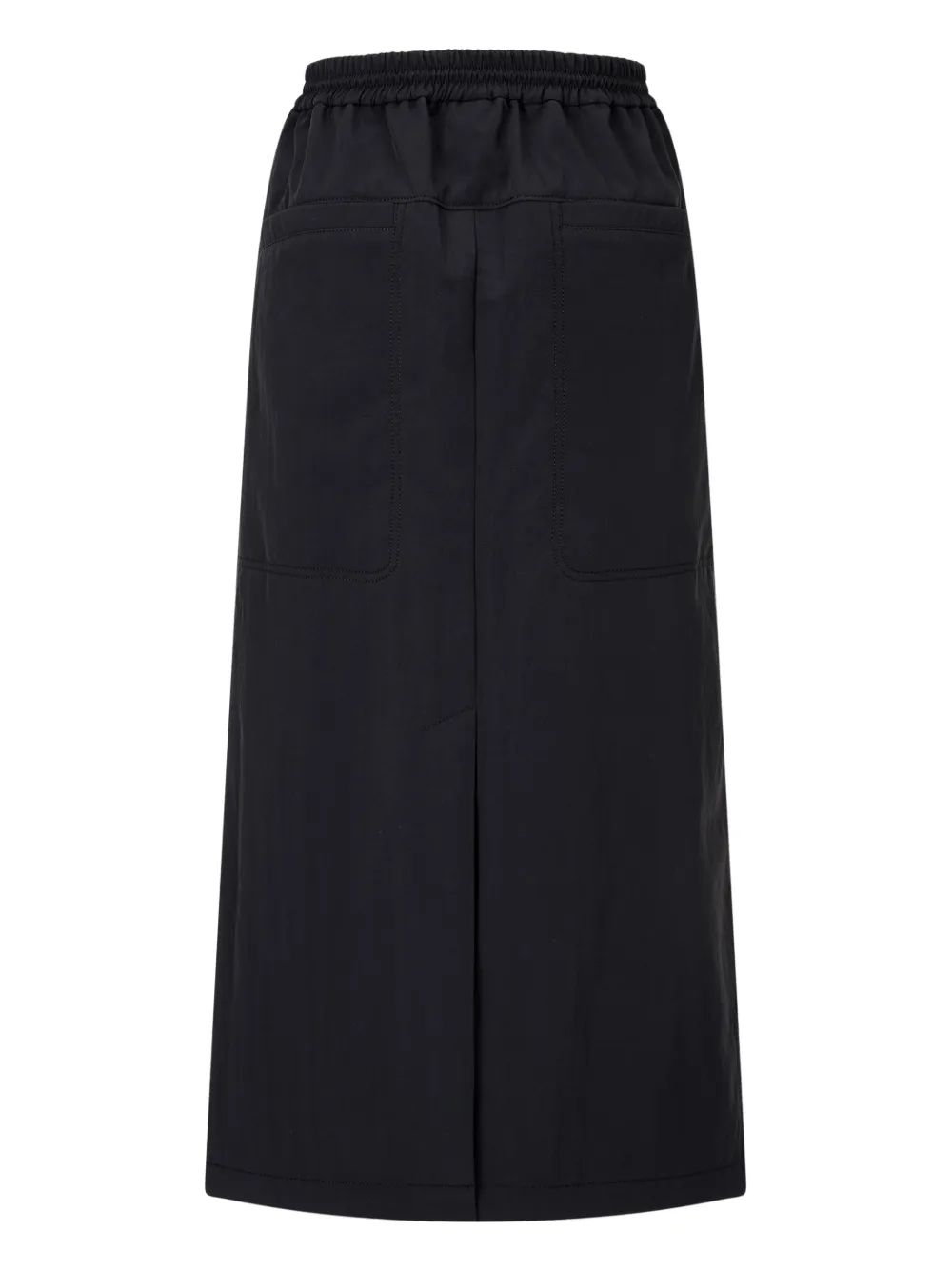 TOMBOY Midi-rok met elastische taille Zwart