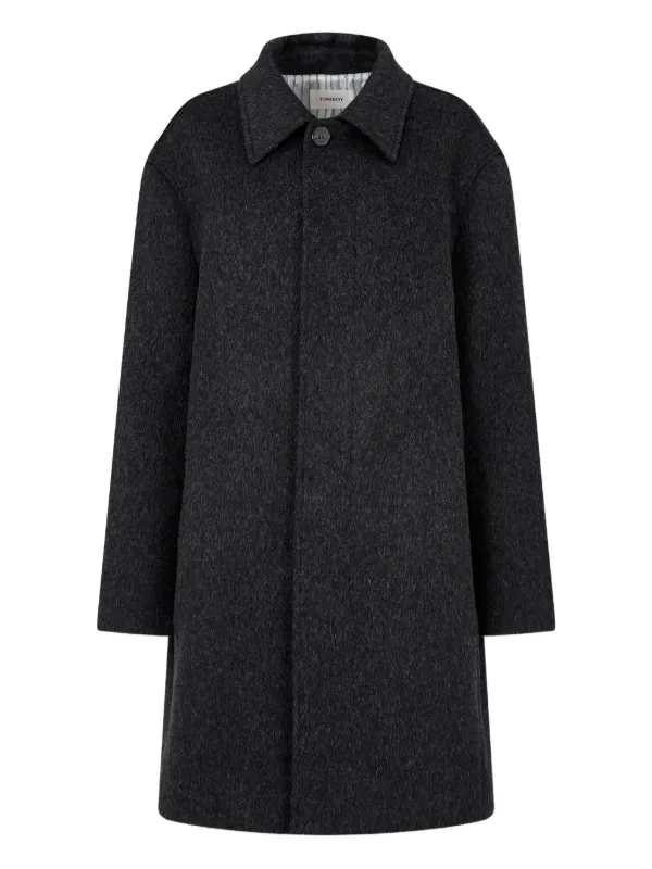 TOMBOY concealed-button Coat | Grey | FARFETCH RO