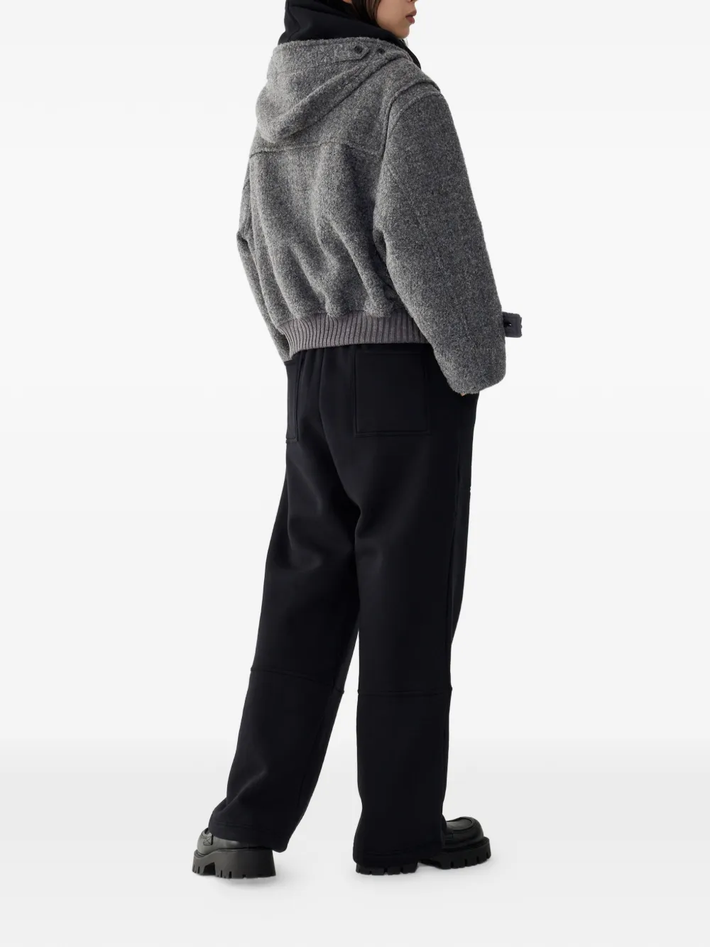 TOMBOY Jack met capuchon en houtje-touwtje sluiting Grijs