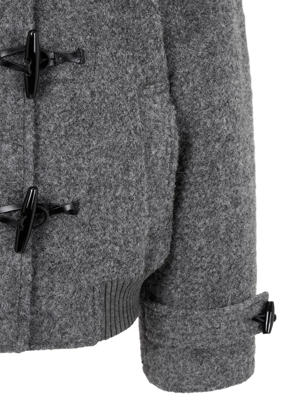 TOMBOY Jack met capuchon en houtje-touwtje sluiting Grijs