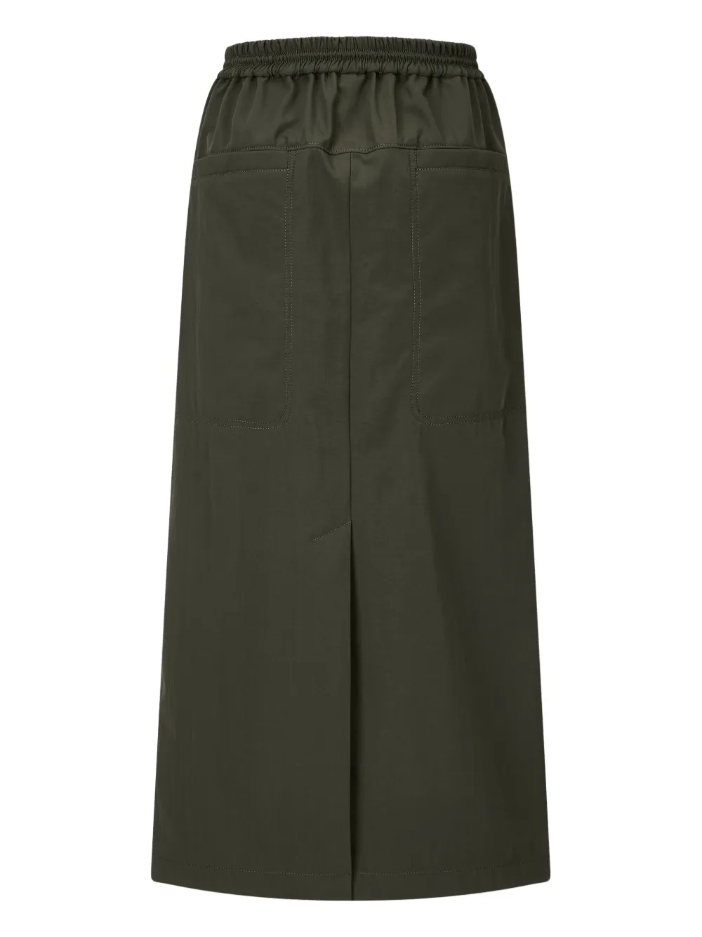TOMBOY Midi-rok met elastische taille Groen