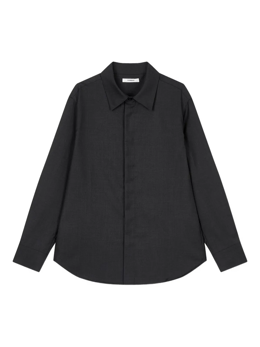 STUDIO TOMBOY concealed-button shirt | gris | Image 1