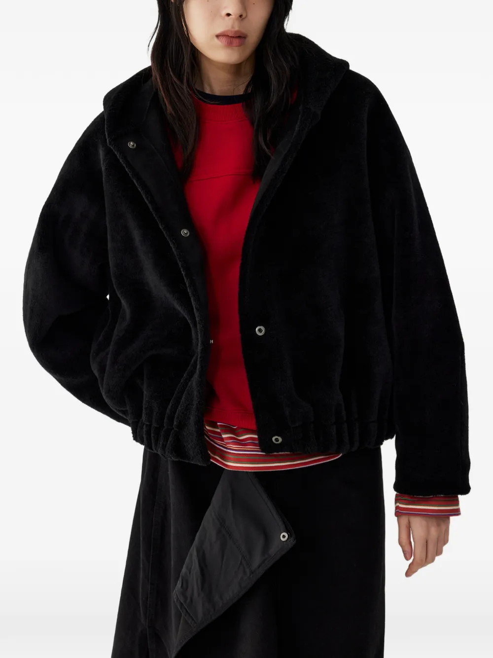 Studio Tomboy Reversible Hooded Jacket In Multi