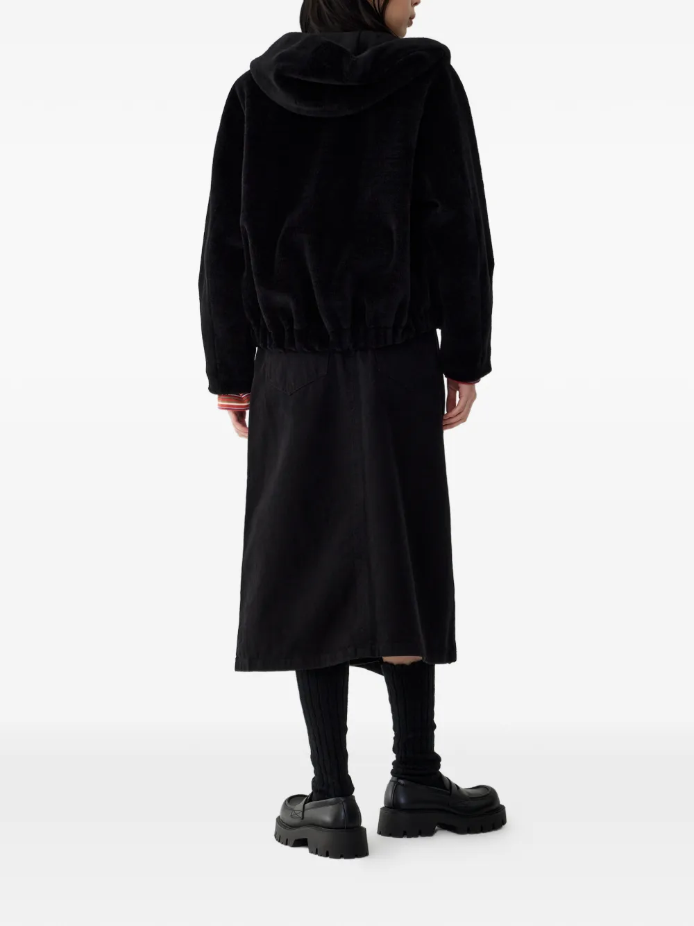 Studio Tomboy Reversible Hooded Jacket In Multi