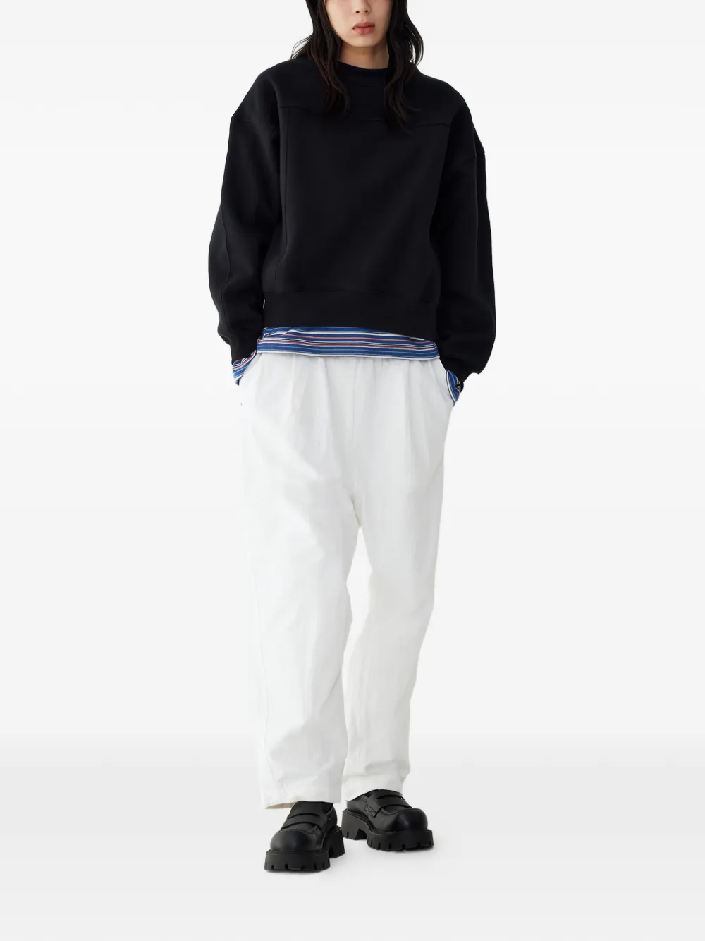 Studio Tomboy Fleece-lined Sweatshirt In Multi