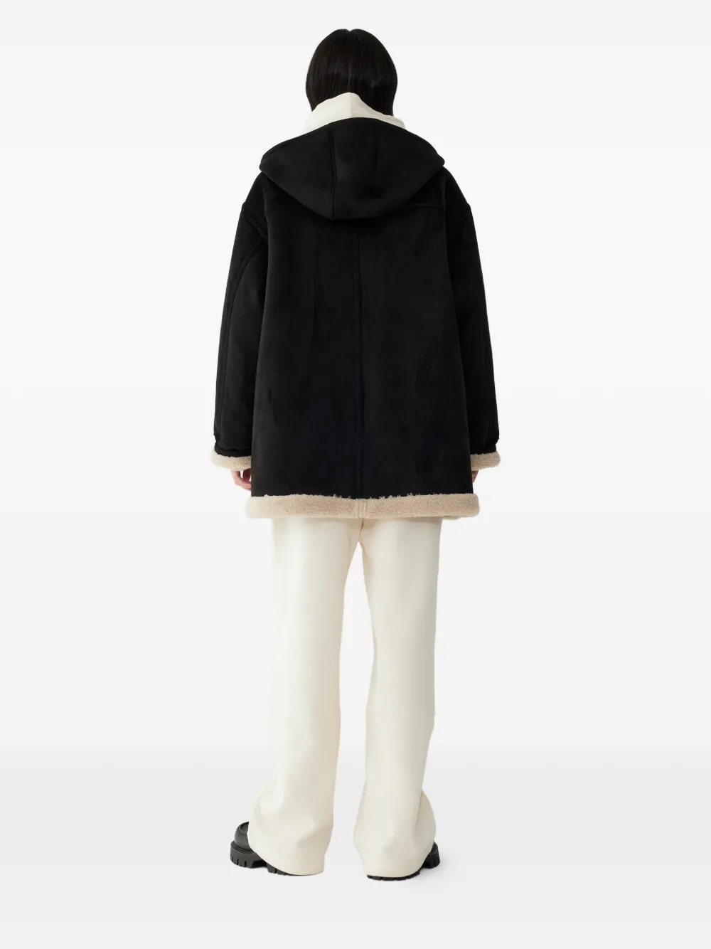 Tomboy Toggle-fastening Duffle Coat - Black 