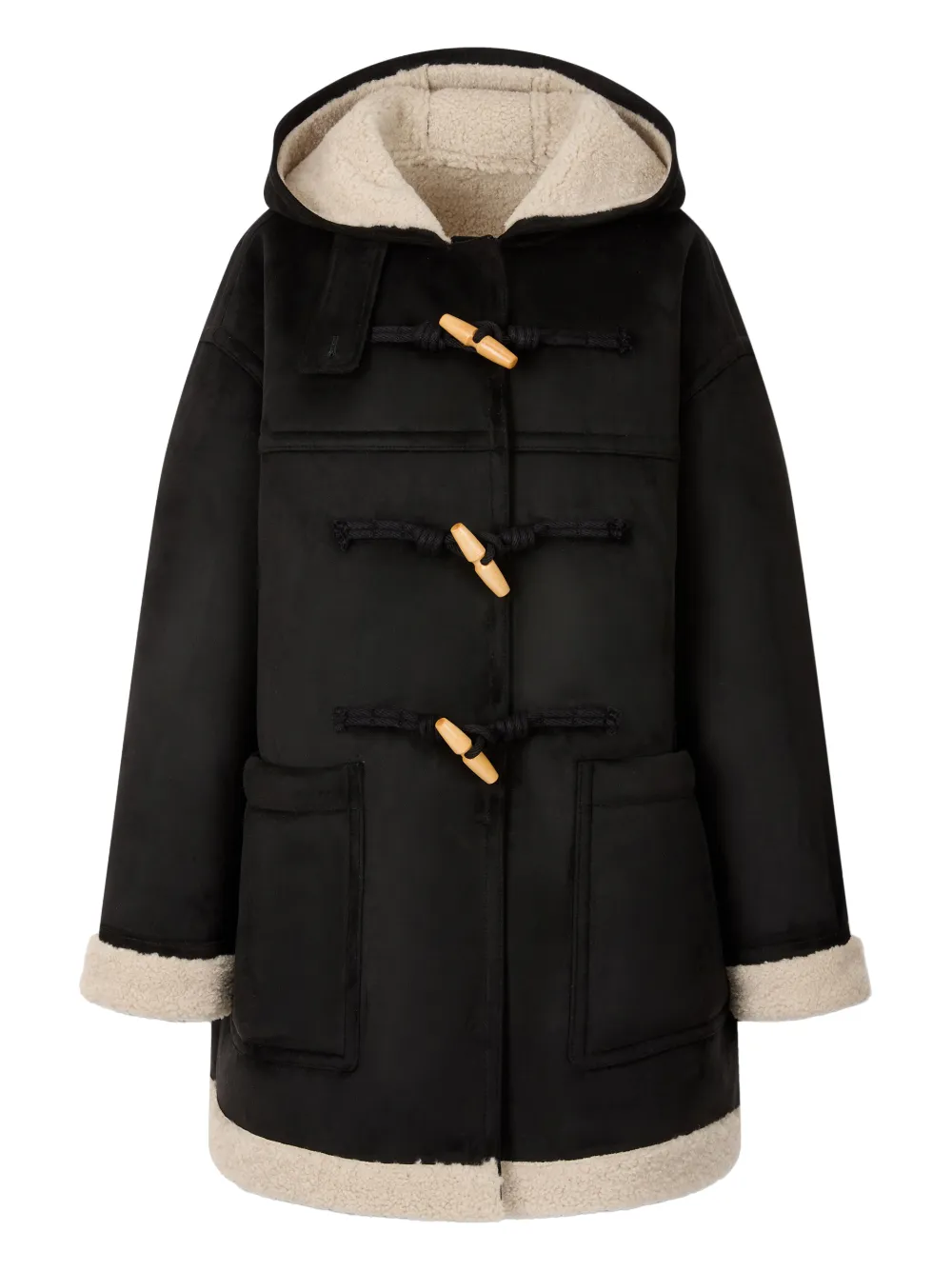 TOMBOY trenca con botones | negro | Image 1