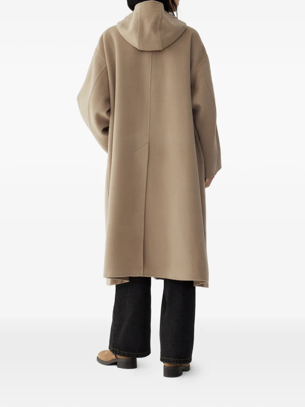  Tomboy Hooded Wool Coat - Neutrals 