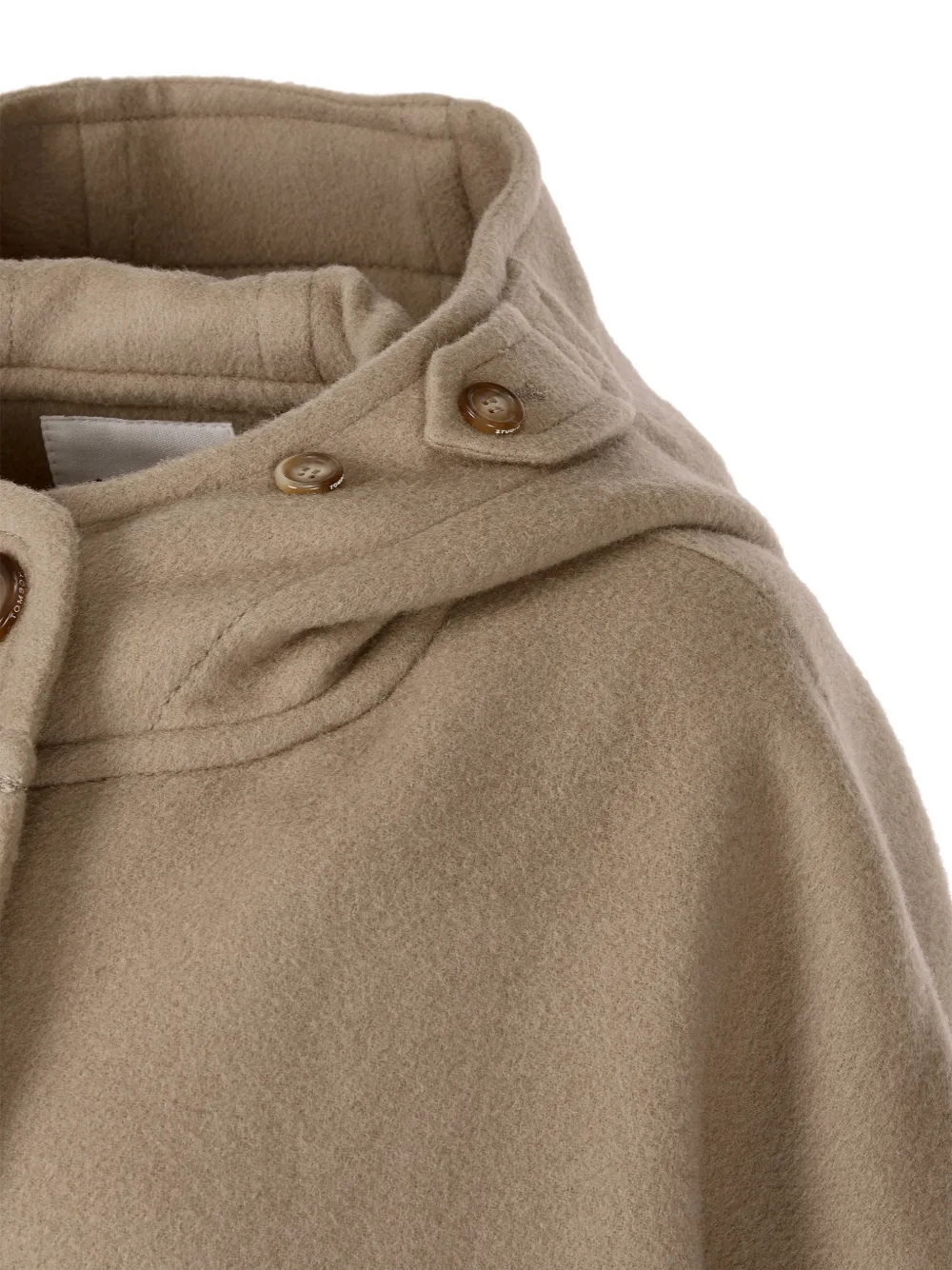 TOMBOY Wollen jas met capuchon Beige