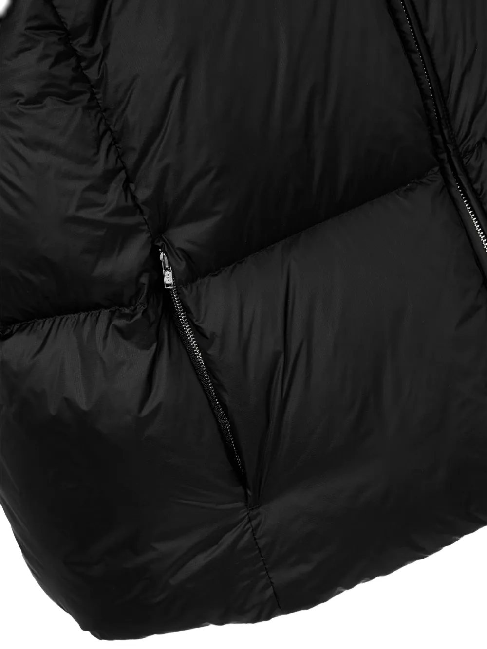 Studio Tomboy Hooded Down Jacket In Black
