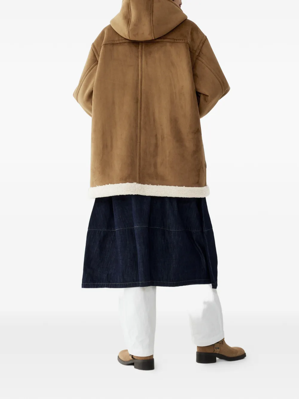 Studio Tomboy Hooded Toggle-fastening Duffle Coat In Multi