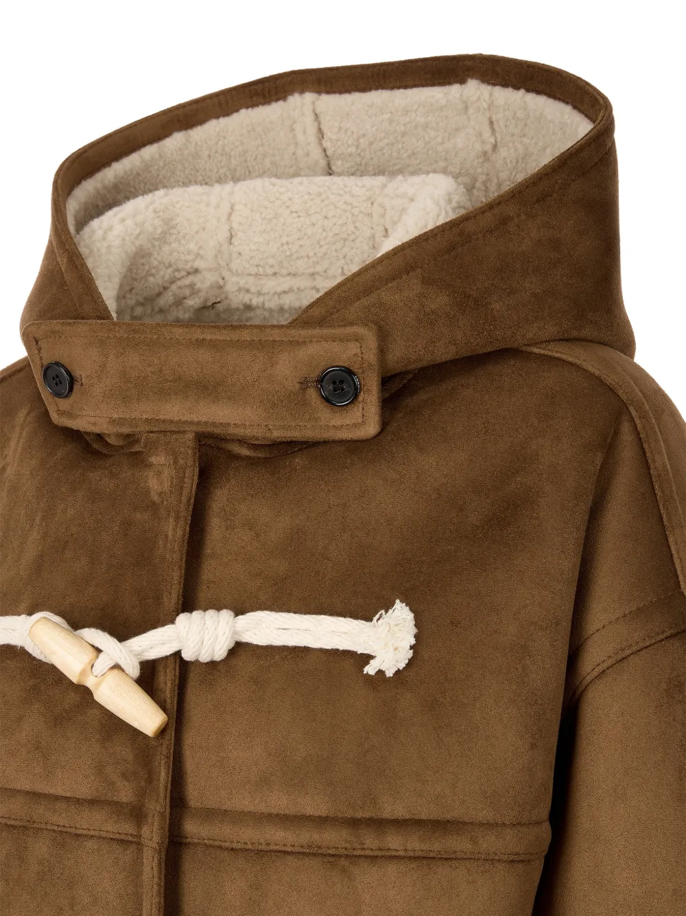 Studio Tomboy Hooded Toggle-fastening Duffle Coat In Multi