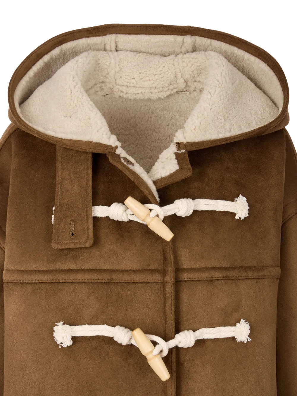 Studio Tomboy Hooded Toggle-fastening Duffle Coat In Multi