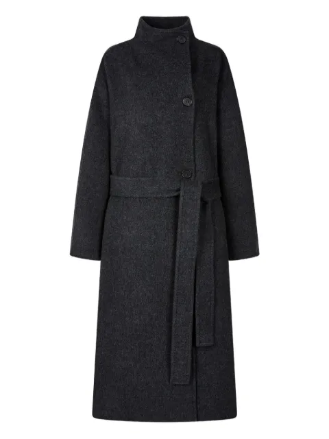 TOMBOY high-neck belted coat